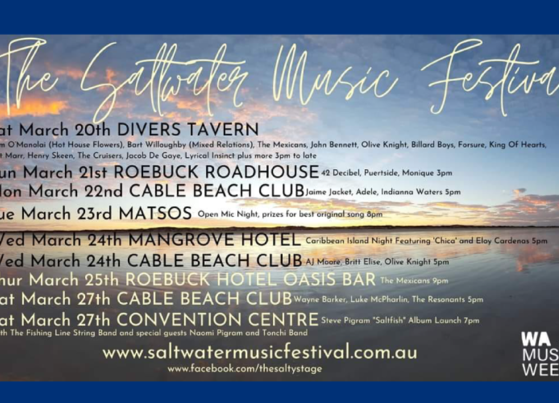Saltwater Music Festival 2021, Broome WA