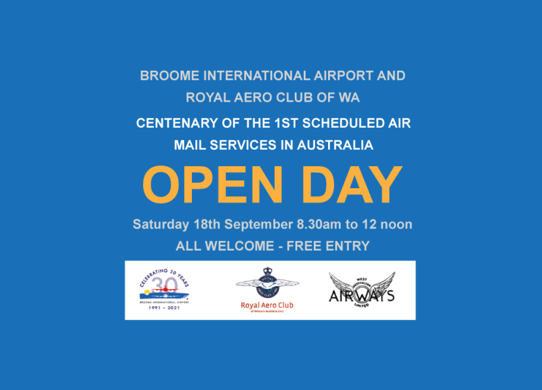 Broome International Airport 100th Centenary Mail Run Open Day