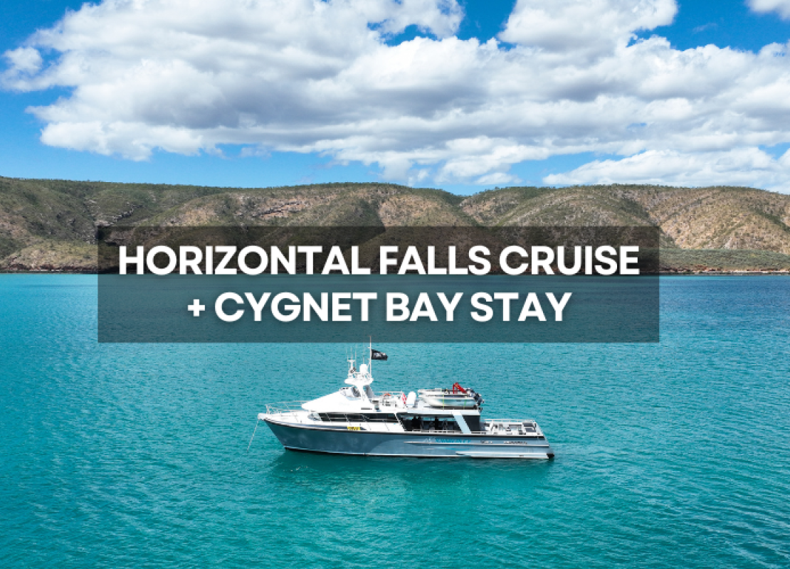 Escape to the heart of the Dampier Peninsula on a Horizontal Falls Day Cruise & Cygnet Bay Escape!