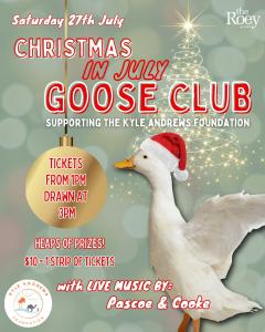 Christmas Goose Club at The Roey