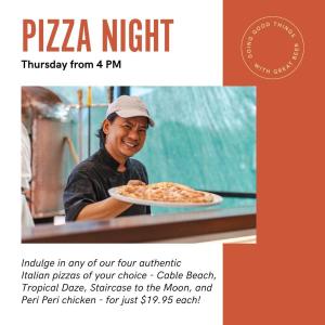 Thursday Pizza Night at Spinifex Cable Beach