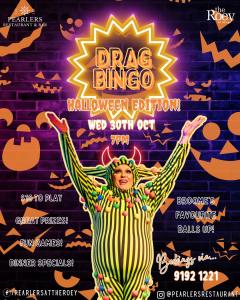 Halloween Drag Bingo at Pearlers Restaurant