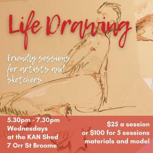 Life Drawing at KAN Shed