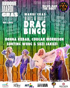 Beats n Balls Bingo - Broome Mardi Gras 2025 event