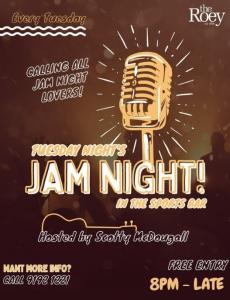 Jam Night - Roey Sports Bar