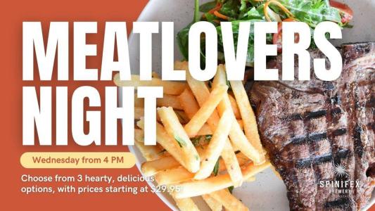 Meatlovers' Night at Spinifex Brewery